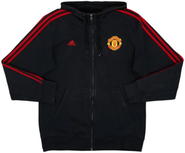 2015-16 Manchester United adidas Hooded Track Jacket - 5/10 - (L)