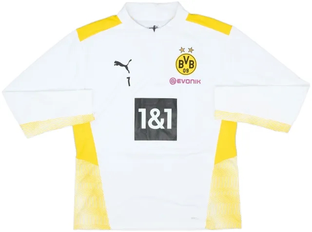 2021-22 Dortmund Player Issue Puma 1/4 Zip Training Top #7 (Reyna) - 8/10 - (L)