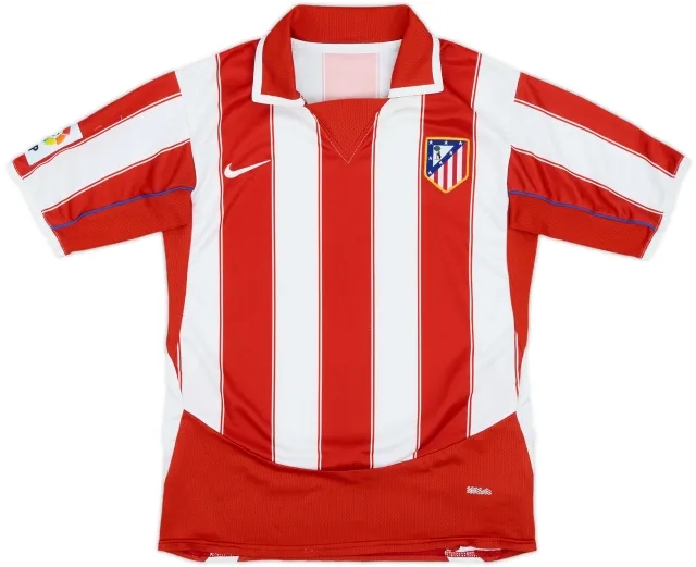 2003-04 Atletico Madrid Home Shirt - 7/10 - (XL.Boys)