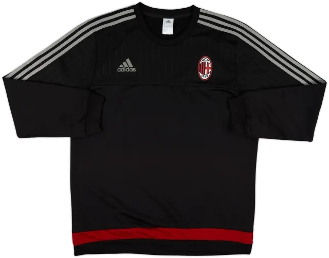 2015-16 AC Milan adidas Sweat Top - 9/10 - (XL)