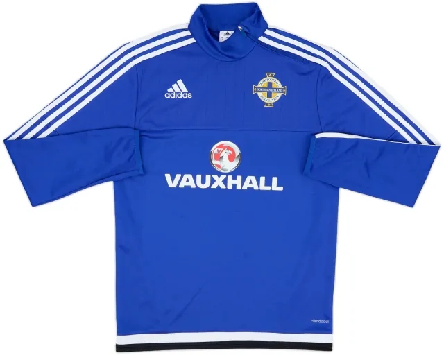 2016-17 Northern Ireland adidas 1/4 Zip Drill Top - 8/10 - (S)