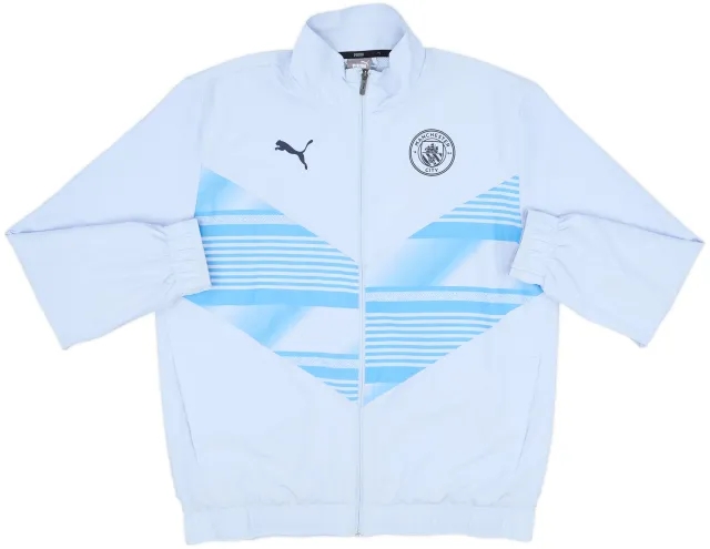 2021-22 Manchester City Puma Track Jacket - 8/10 - (L)