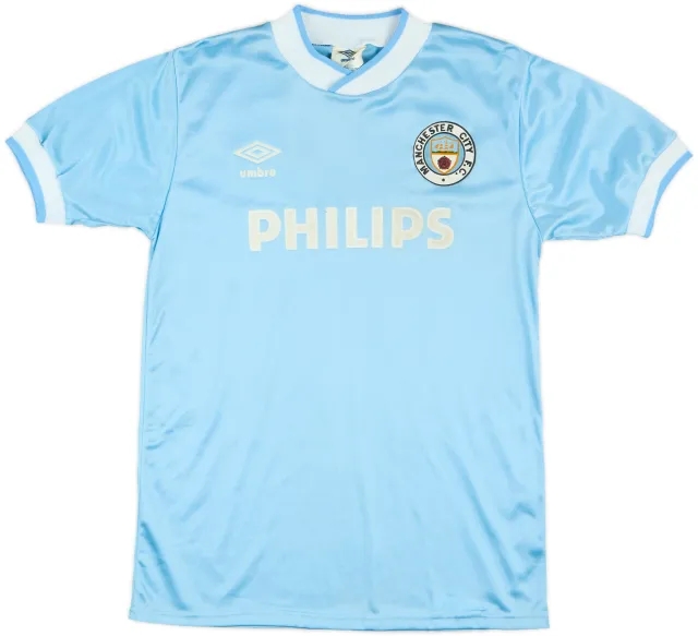 1985-87 Manchester City Home Shirt - 10/10 - (S)
