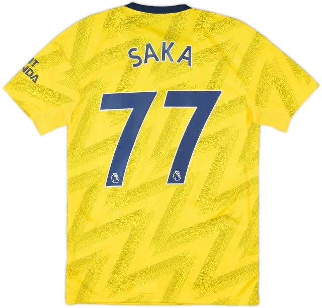 2019-20 Arsenal Away Shirt Saka #77 (S)