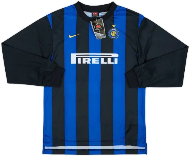 2000-01 Inter Milan Home L/S Shirt (L.Boys)