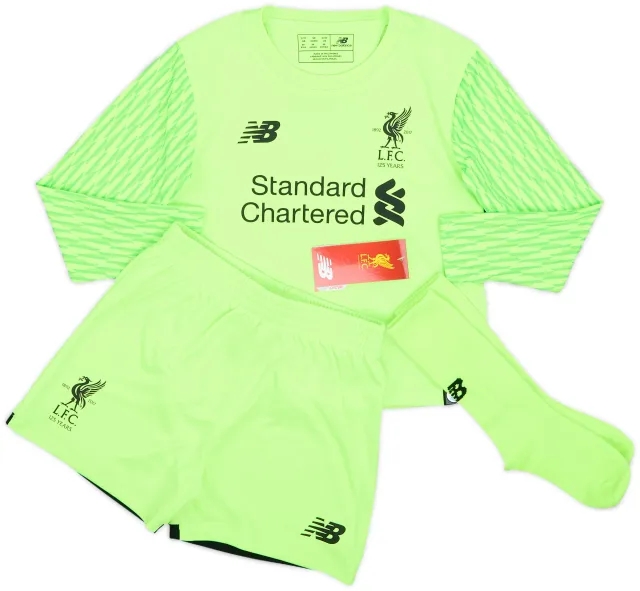 2017-18 Liverpool '125 Years' GK Full Kit (2-3 Years)