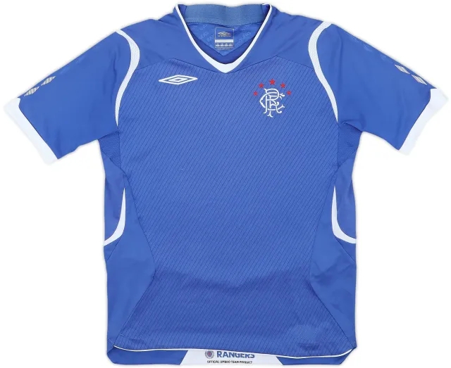 Umbro Rangers Boys SS Home Shirt 2008/09