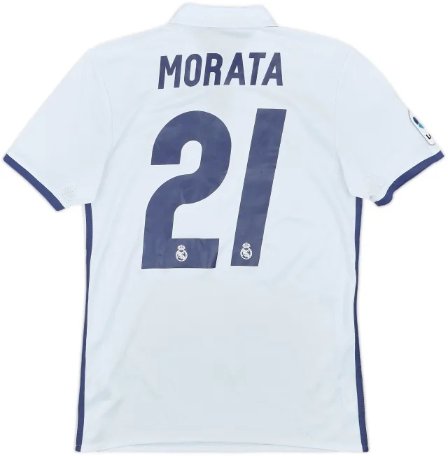 2016-17 Real Madrid Home Shirt Morata #21 - 4/10 - (XS)