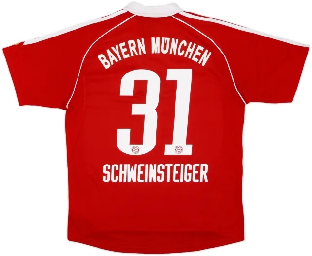 adidas Bayern Munich Boys SS Home Shirt 2005/06