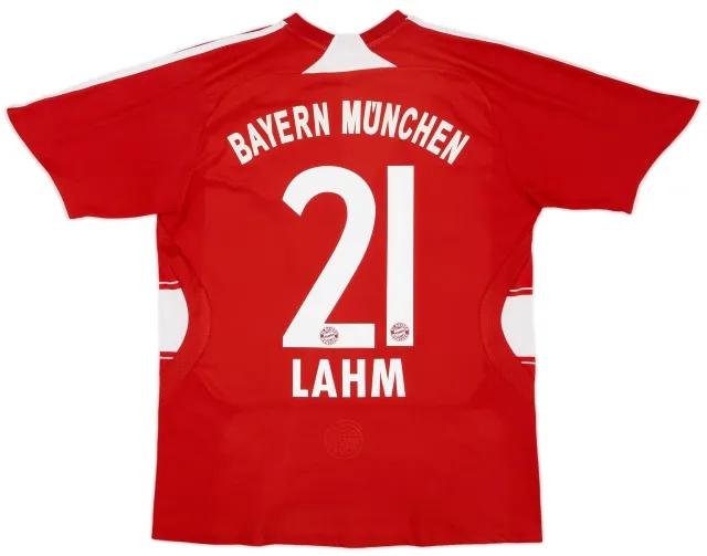 2008-09 Bayern Munich Home Shirt Lahm #21 - 7/10 - (XL.Boys)