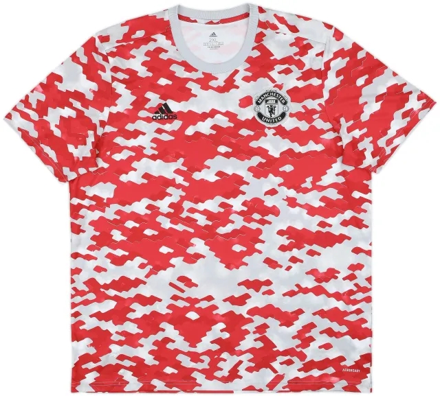 2021-22 Manchester United adidas Training Shirt - 8/10 - (XXL)