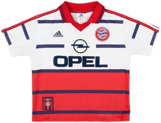 adidas Bayern Munich Boys SS Away Shirt 1998/00