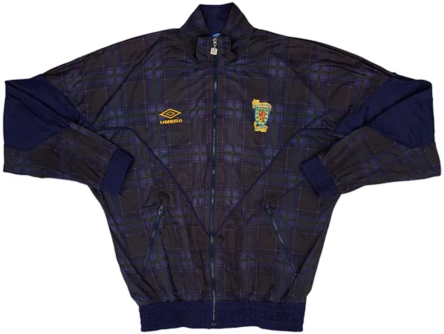 1994-96 Scotland Umbro Track Jacket - 8/10 - (M)