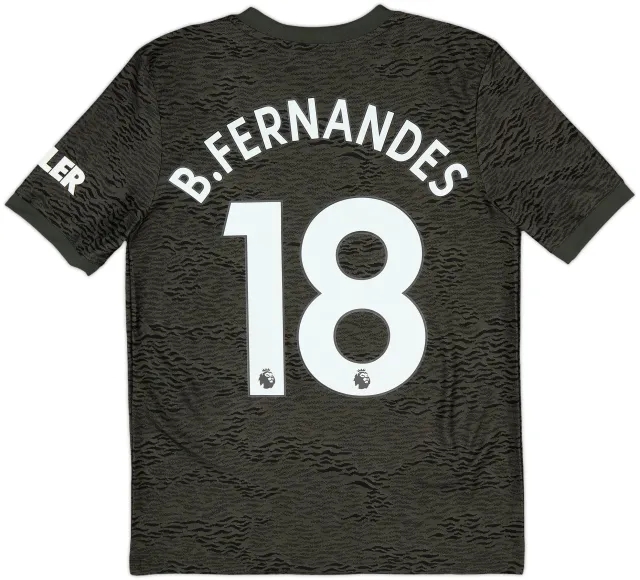 2020-21 Manchester United Away Shirt B.Fernandes #18 - 10/10 - (L.Boys)