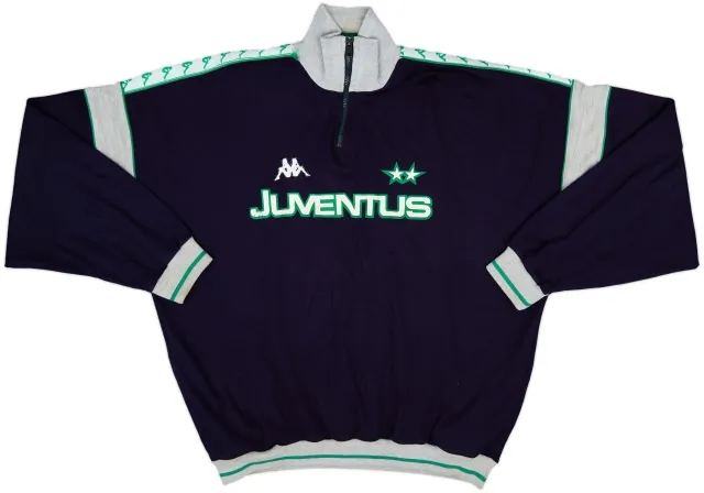 1989-90 Juventus Kappa 1/4 Zip Sweat Top - 7/10 - (XL)
