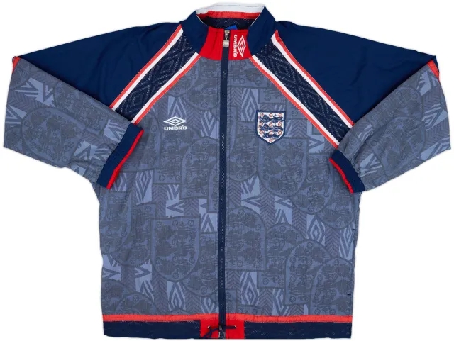 1993-95 England Umbro Track Jacket - 7/10 - (L)