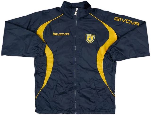 2009-10 Chievo Verona Givova Hooded Rain Jacket - 7/10 - (XS)