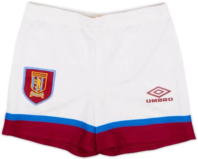 1992-93 Aston Villa Home Shorts - 6/10 - (S.Boys)