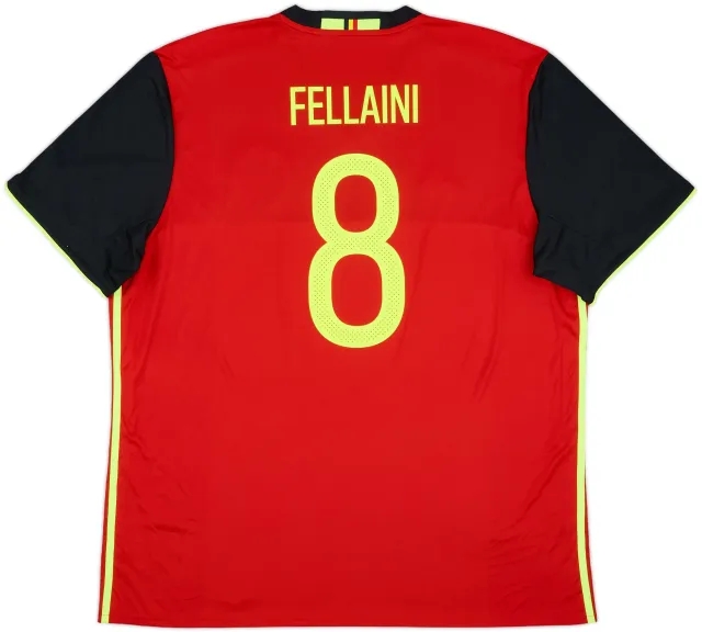 2016-17 Belgium Home Shirt Fellaini #8 - 10/10 - (XXL)