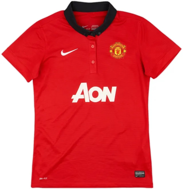 2013-14 Manchester United Home Shirt - 9/10 - (Women's S)