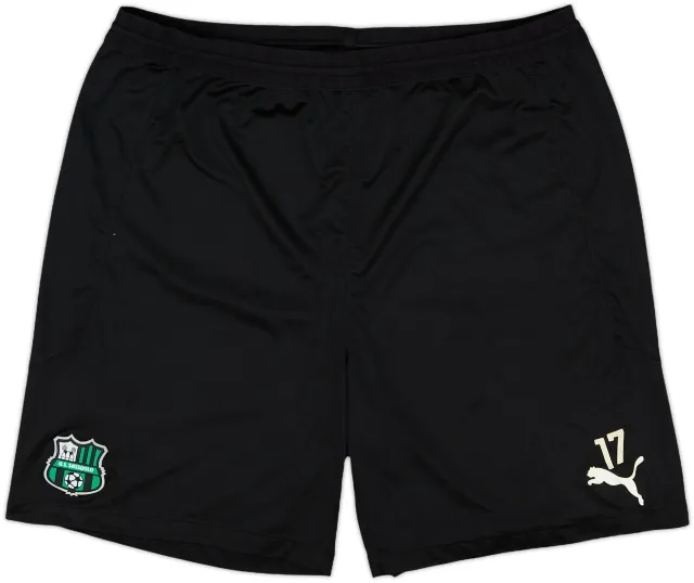 2021-22 Sassuolo Player Issue Puma Training Shorts #17 - 9/10 - (XL)