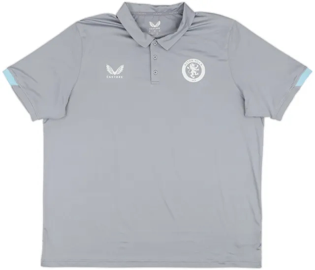 2022-23 Aston Villa Castore Polo Shirt - 9/10 - (3XL)