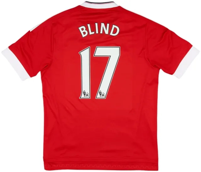 2017-18 Manchester United Home Shirt Blind #17 - 8/10 - (M)