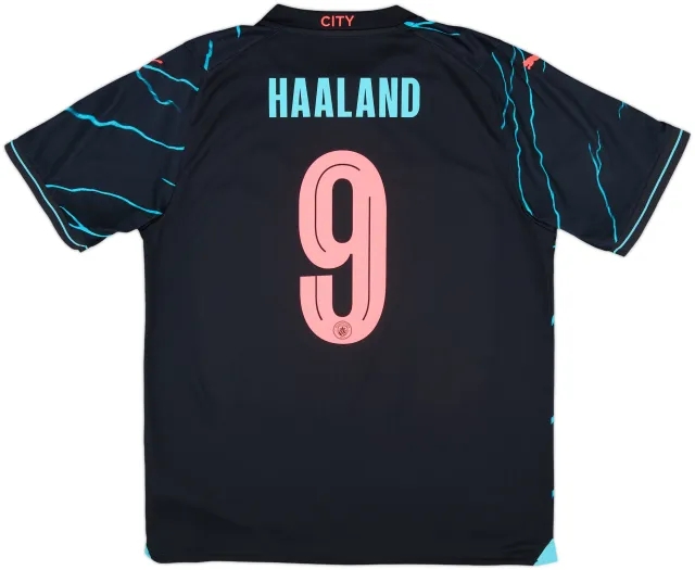 2023-24 Manchester City Third Shirt Haaland #9 - 10/10 - (L)
