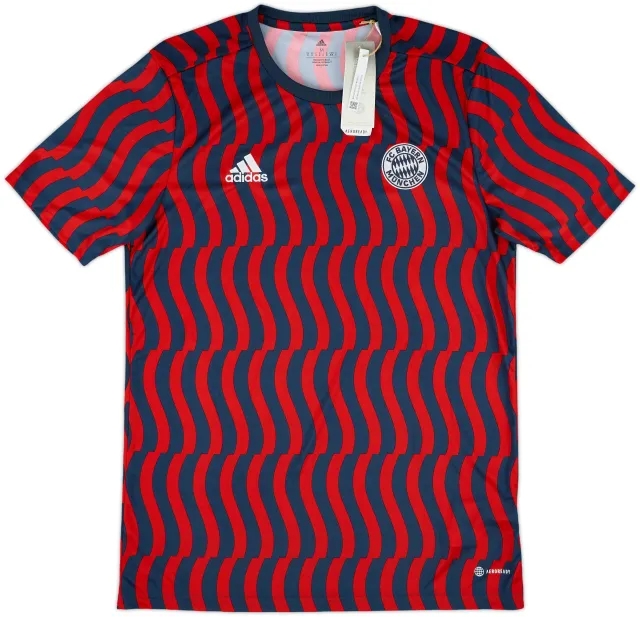 adidas Bayern Munich Mens SS Pre-Match Home Shirt 2021/22