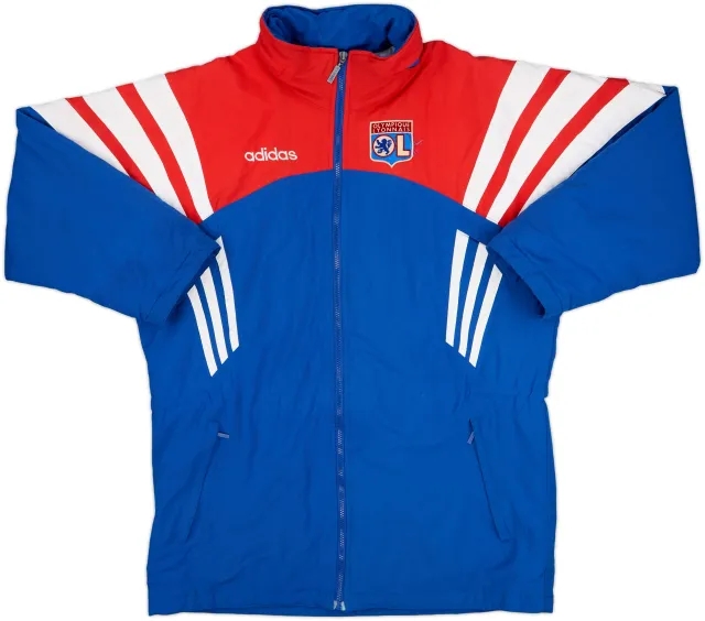 1996-97 Lyon adidas Padded Bench Coat - 7/10 - (M/L)