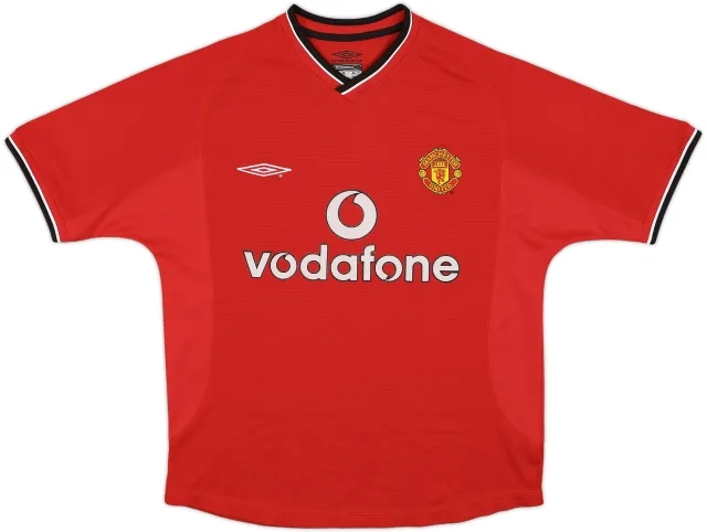 2000-02 Manchester United Home Shirt - 7/10 - (Y)