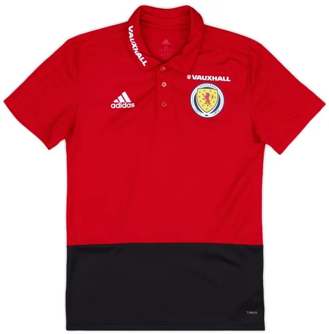 2017-18 Scotland adidas Polo T-Shirt - As New - (S)