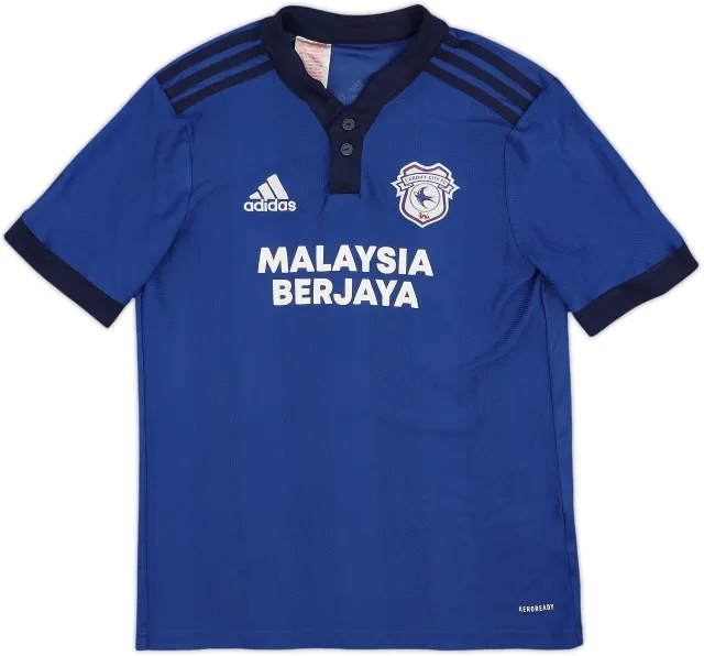 2021-22 Cardiff Home Shirt - 8/10 - (L.Boys)