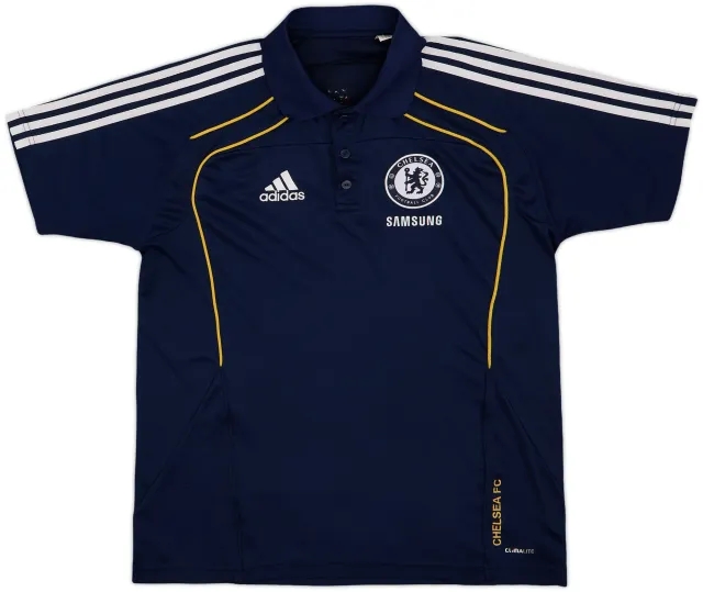 2010-11 Chelsea adidas Polo Shirt - 8/10 - (M/L)