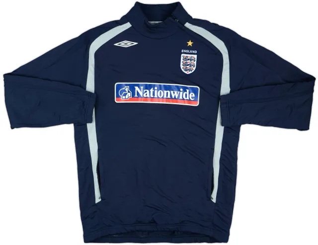 2007-08 England Umbro 1/4 Zip Drill Top - 5/10 - (L)