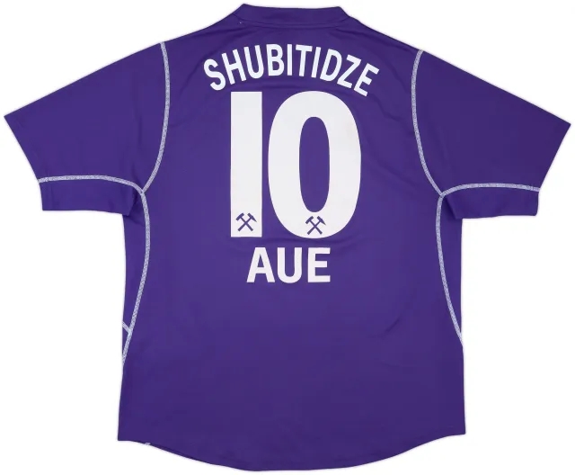 2003-04 Erzgebirge Aue Home Shirt Shubitidze #10 - 8/10 - (XXL)