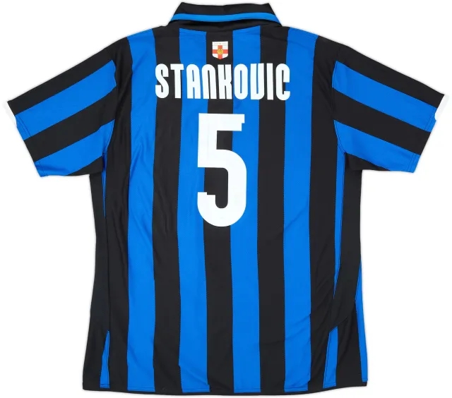 2007-08 Inter Milan Centenary Home Shirt Stankovic #5 - 10/10 - (XXL)