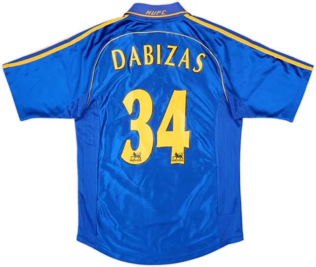 1998-99 Newcastle Away Shirt Dabizas #34 - 8/10 - (S)