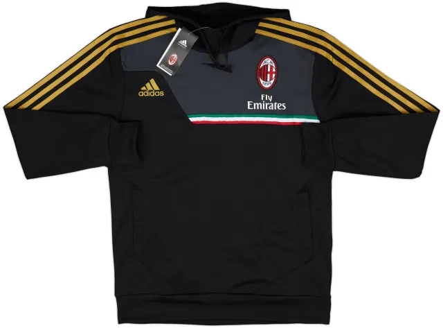 2013-14 AC Milan adidas Hooded Sweat Top (M)