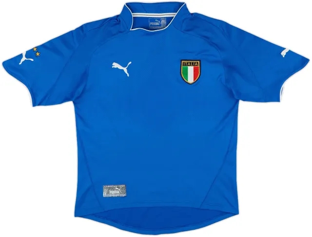 2003-04 Italy Home Shirt - 7/10 - (XL.Boys)