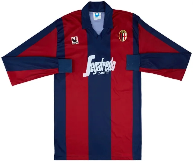 1988-89 Bologna Home L/S Shirt #4 - 8/10 - (XL)