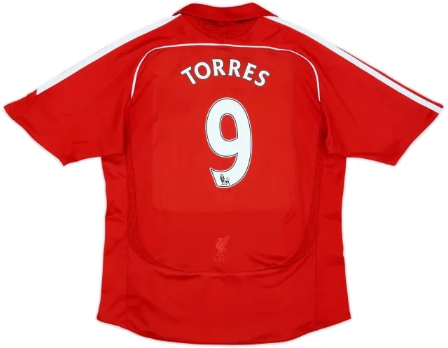 2006-08 Liverpool Home Shirt Torres #9 - 10/10 - (M.Boys)