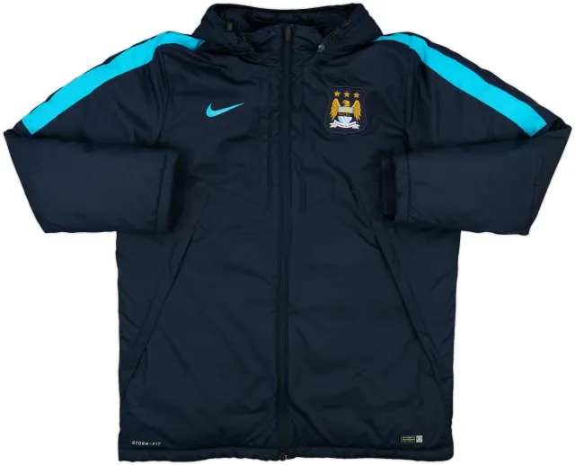 2015-16 Manchester City Nike Storm-Fit Bench Jacket - 9/10 - (XL)