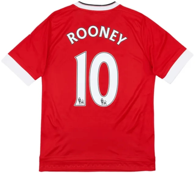 2015-16 Manchester United Home Shirt Rooney #10 - 10/10 - (XL.Boys)