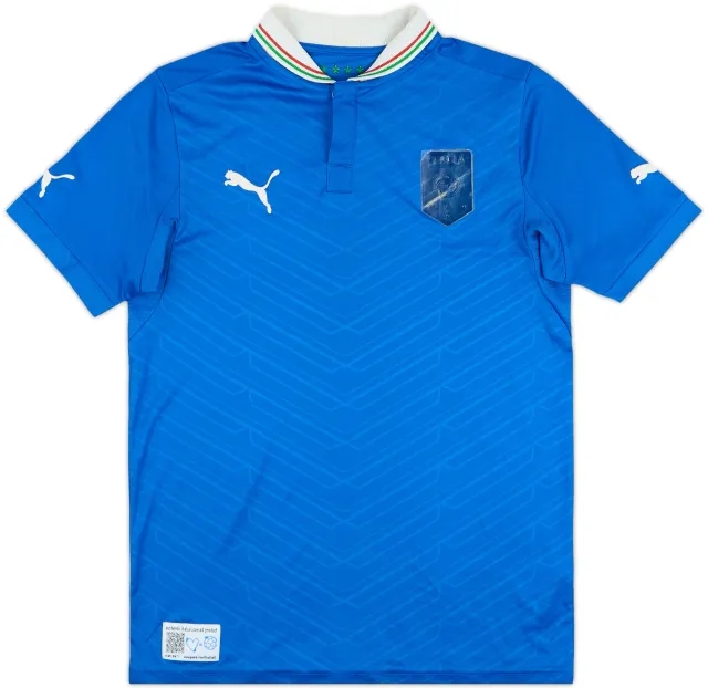 2012-13 Italy Home Shirt - 4/10 - (XL.Boys)