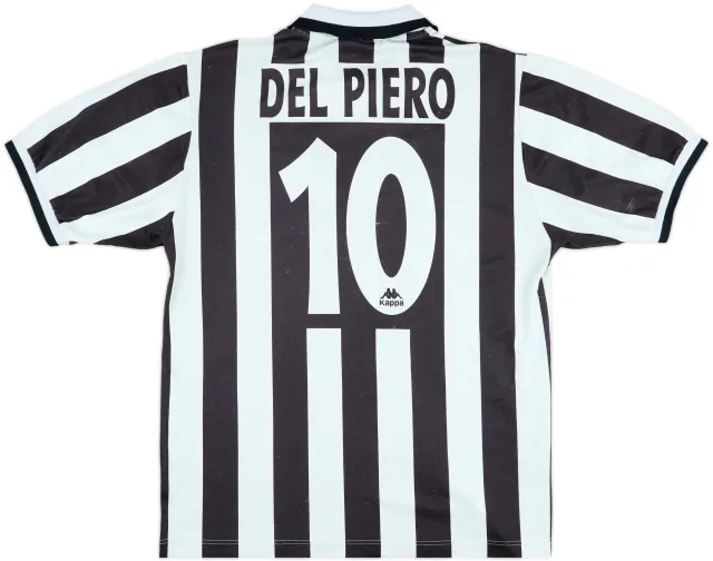 1995-97 Juventus Home Shirt Del Piero #10 - 6/10 - (L)