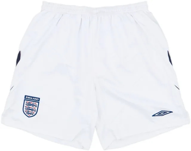 2007-08 England Alternate Home Shorts - 6/10 - (XL)