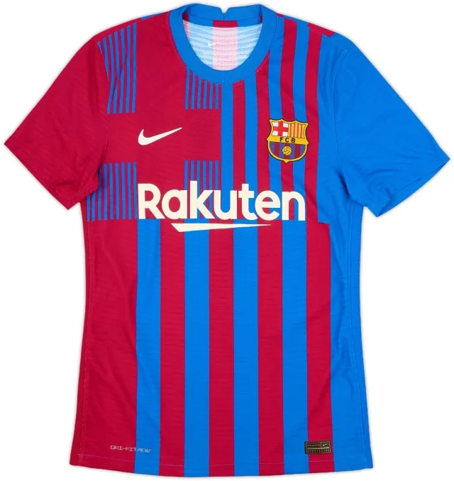 2021-22 Barcelona Authentic Home Shirt - 10/10 - (S)