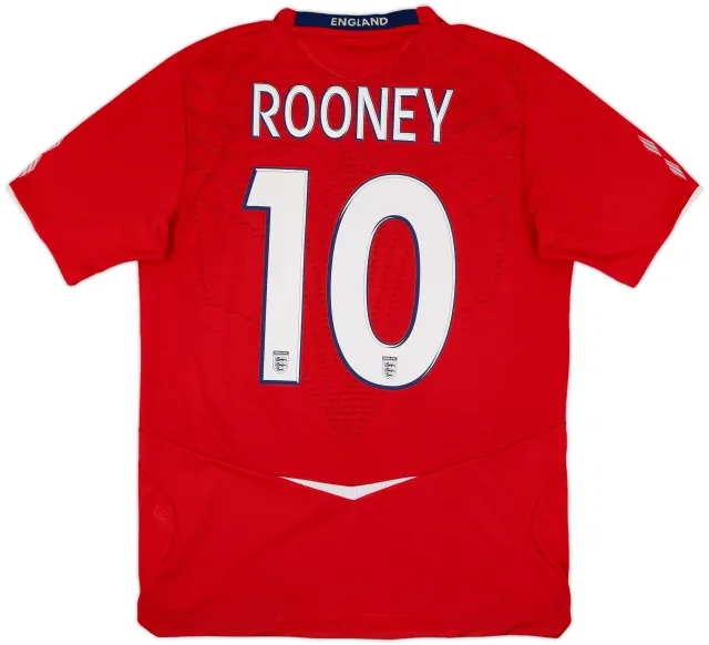 2008-10 England Away Shirt Rooney #9 - 8/10 - (M)