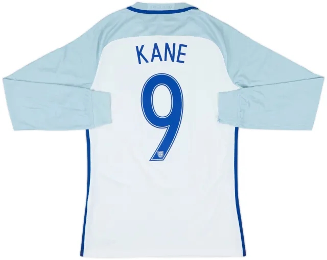 2016-17 England Authentic Home L/S Shirt Kane #9 - 10/10 - (M)